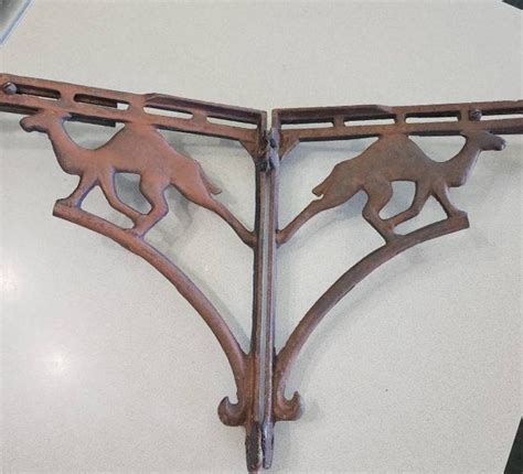 Rare Vintage Camel Steampunk Cast Iron Shelf 